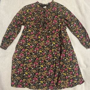 GAP Kids Cotton Brown Ditsy Floral Tiered  Dress Girls (5T)